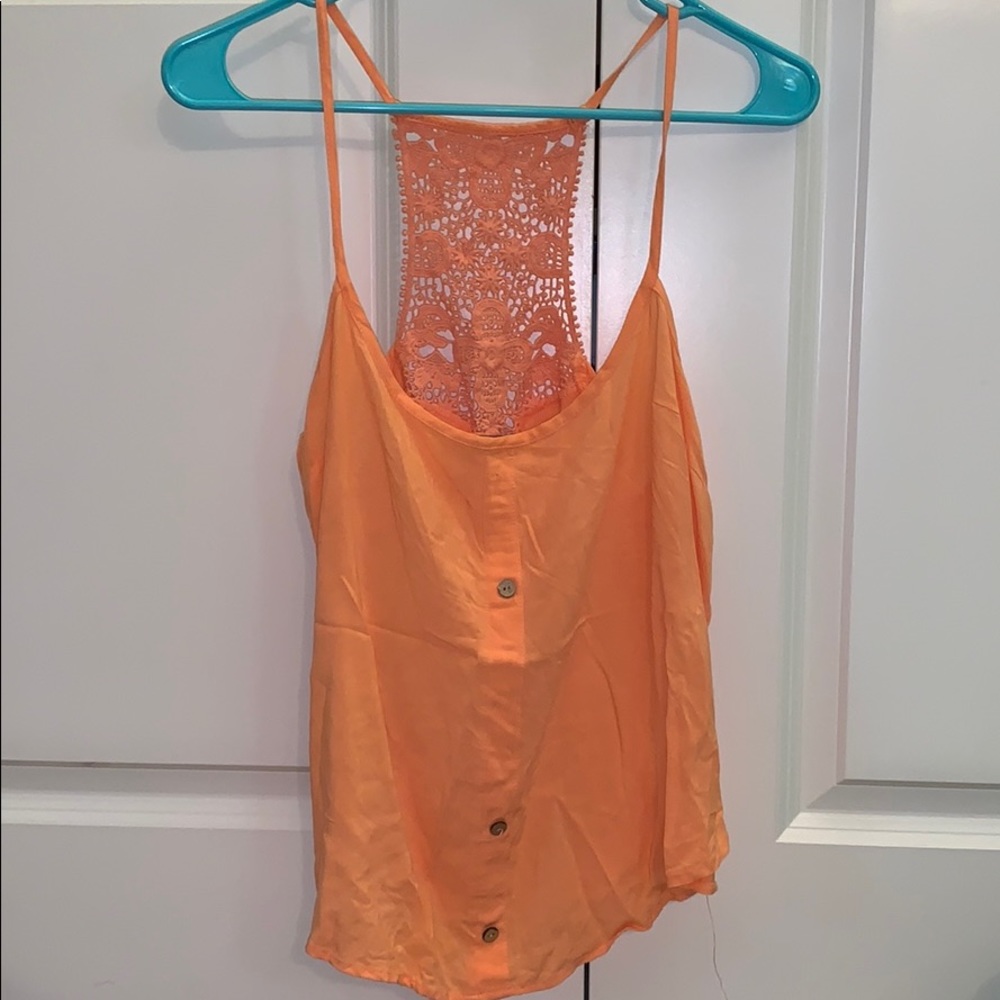 Orange Tank Blouse